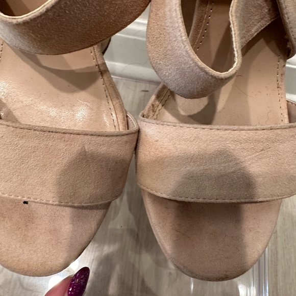 Carven by Kurt Geiger nude suede heels - Picture 5 of 9